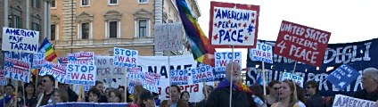 anti-war demonstration in Rome